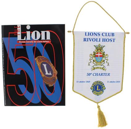1951-2001 - Cinquant'Anni Di Lionismo Italiano. + Guidoncino Lions Club Di Rivoli - Autori Veri - Autori Vari - copertina