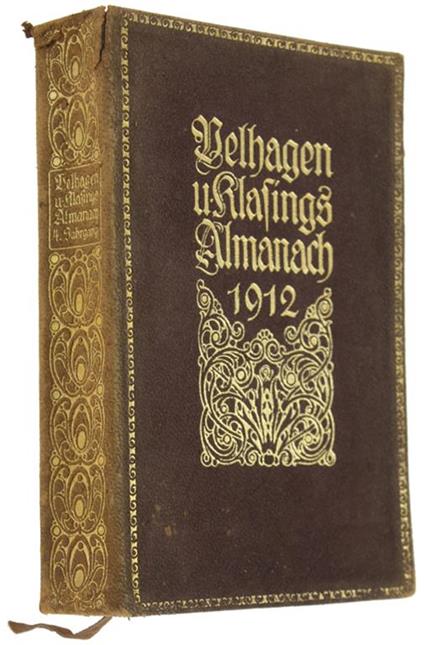Almanach Herausgegeben Von Der Redaktion Von Velhagen Und Klasings Monatsheften - 1912 - copertina