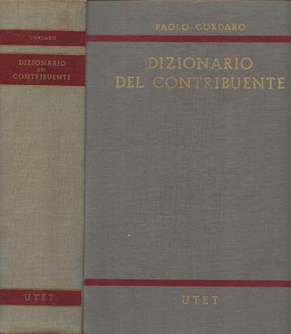 Dizionario del contribuente - Paolo Cordaro - copertina