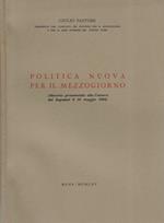 Politica nuova per il Mezzogiorno