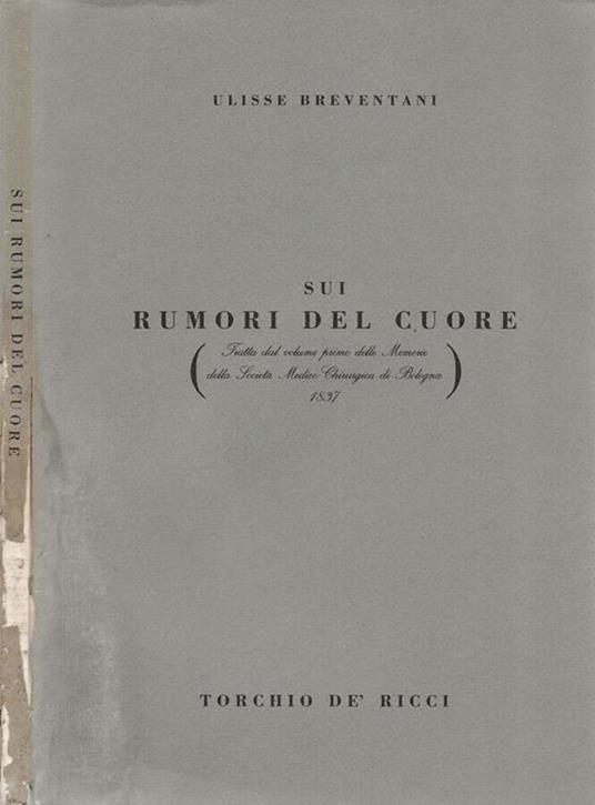 Sui rumori del cuore - Ulisse Breventani - copertina