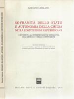 Sovranità dello Stato e autonomia della Chiesa nella Costituzione Repubblicana