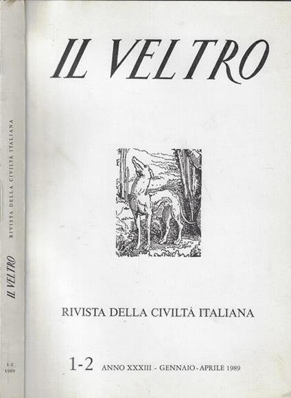 Il Veltro n. 1-2 Anno 1989 - copertina
