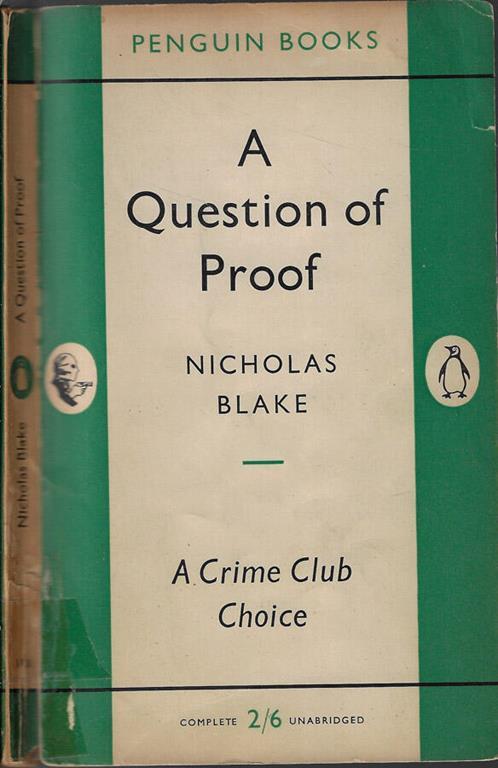 A question of proof - Nicholas Blake - copertina