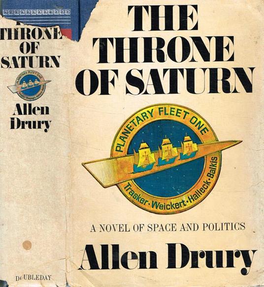 The throne of saturn - Allen Drury - copertina