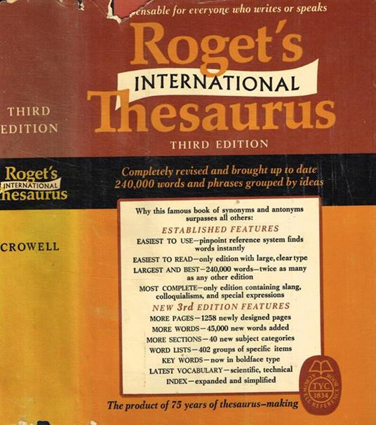 Roget's international thesaurus - copertina