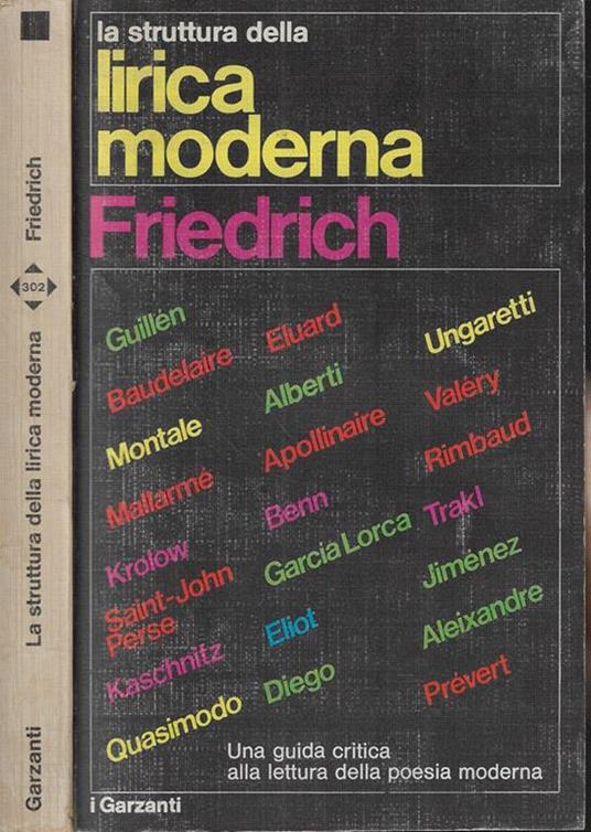 La struttura della lirica moderna - Hugo Friedrich - copertina
