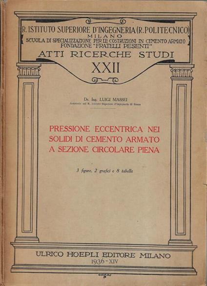 Pressione eccentrica nei solidi di cemento armato a sezione circolare piena - copertina