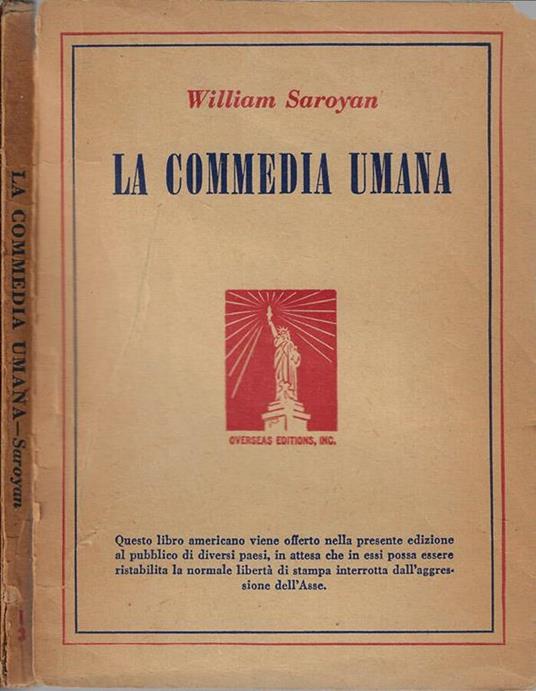 La commedia umana - William Saroyan - copertina