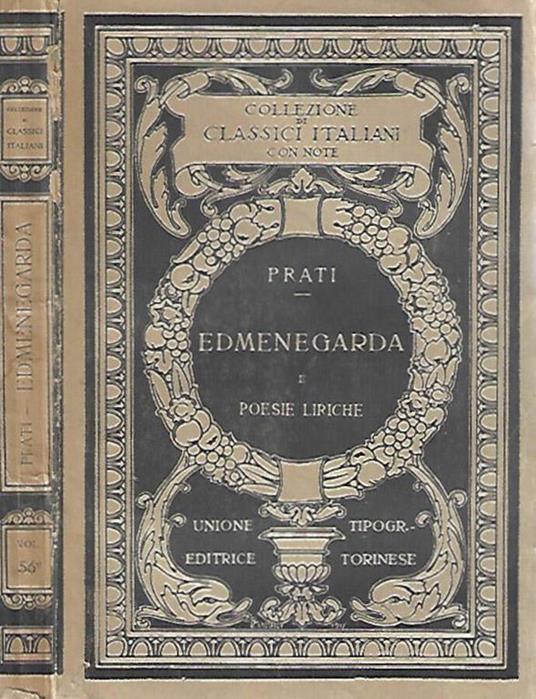 Edmenegarda e poesie liriche scelte - Giovanni Prati - copertina