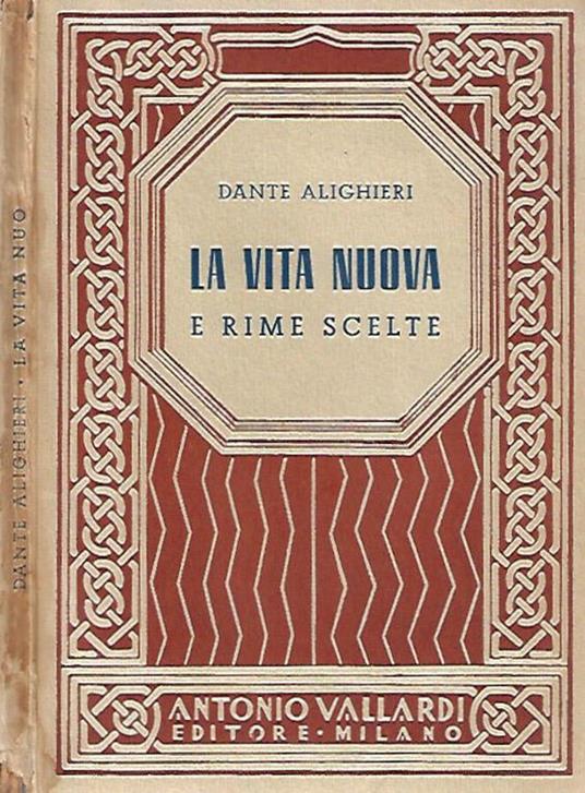 La Vita Nuova e rime scelte - Dante Alighieri - copertina