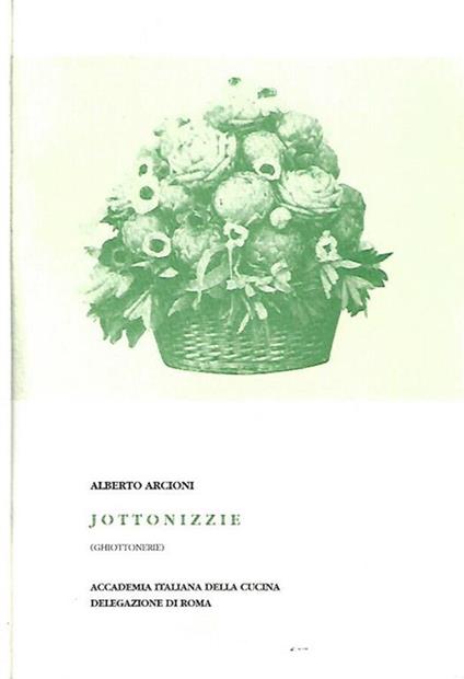 Jottonizzie - Ghiottonerie - Alberto Arcioni - copertina