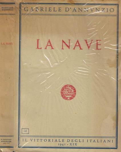 La nave - Gabriele D'Annunzio - copertina