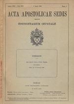 Acta Apostolicae Sedis - Commentarium Officiale