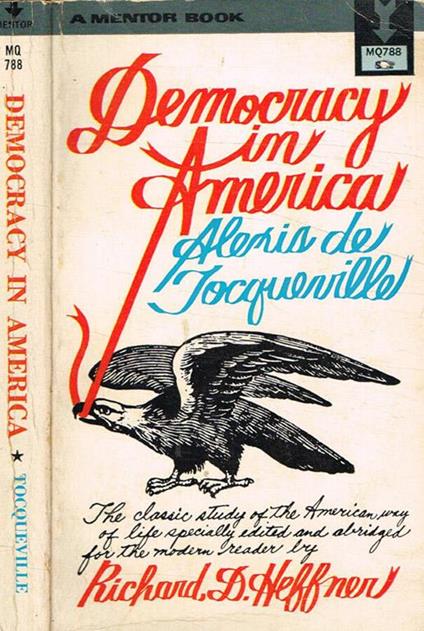 Democracy in America - Alexis de Tocqueville - copertina