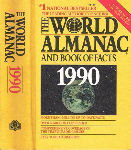 The world almanac and book of facts 1990 - copertina