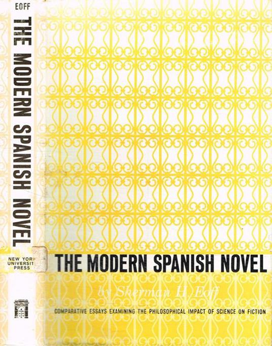 The modern spanish novel - copertina