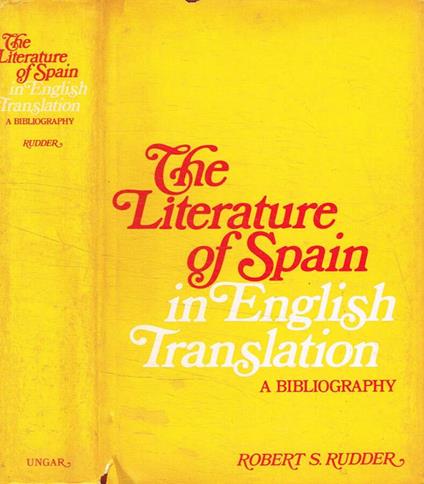 The literature of Spain in english translation - copertina