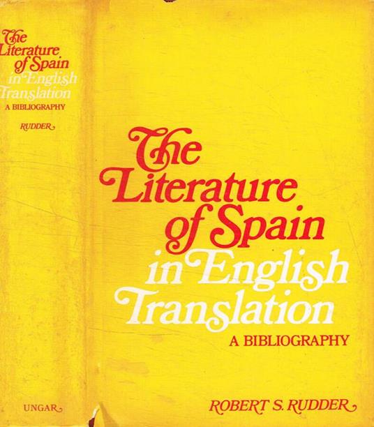 The literature of Spain in english translation - copertina