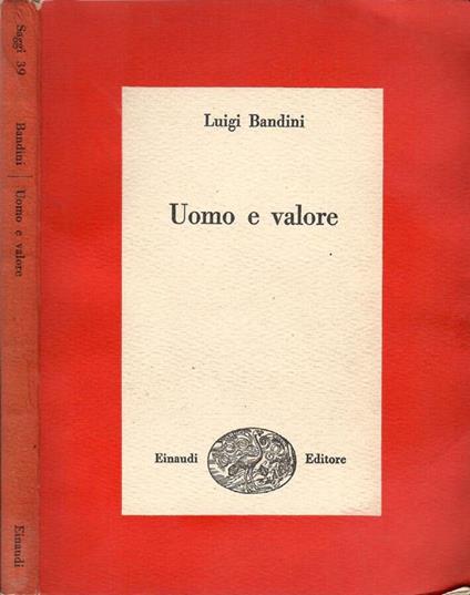 Uomo e valore - Luigi Aldini - copertina