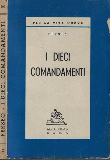 I dieci comandamenti - Perseo - copertina