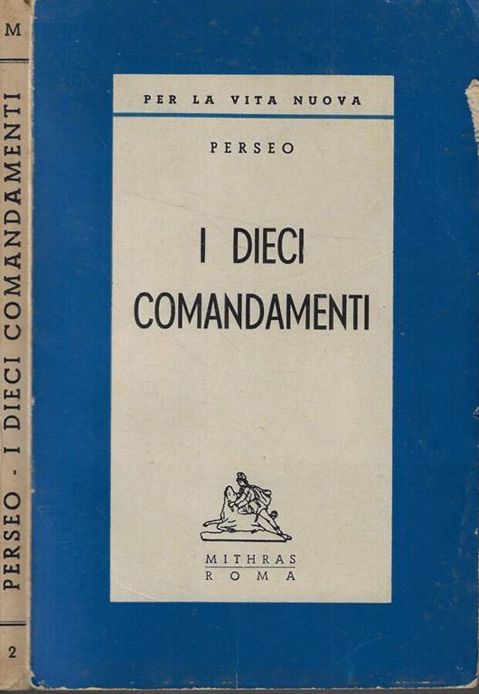 I dieci comandamenti - Perseo - copertina