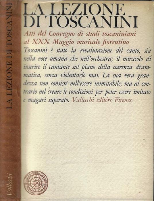 La lezione di Toscanini - copertina