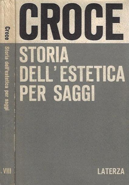 Storia dell'estetica per saggi - Benedetto Croce - copertina