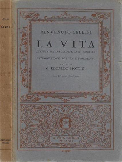 La Vita - Benvenuto Cellini - copertina