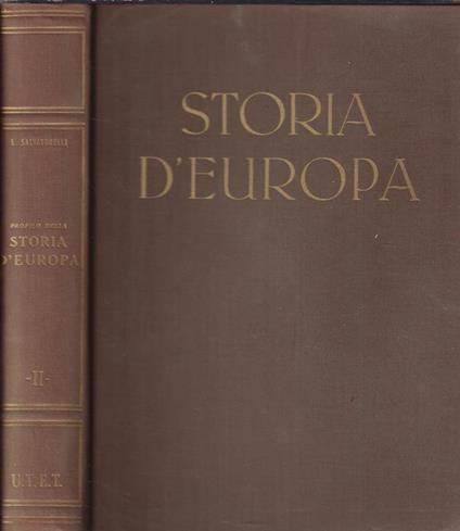 Profilo della storia d'Europa Vol. II - Luigi Salvatorelli - copertina