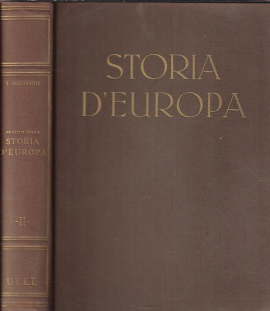 Profilo della storia d'Europa Vol. II - Luigi Salvatorelli - copertina