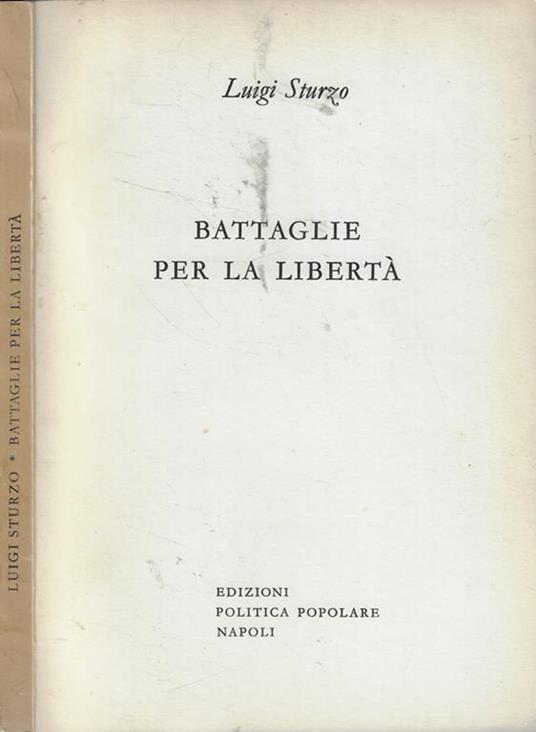 Battaglie per la libertà - Luigi Sturzo - copertina