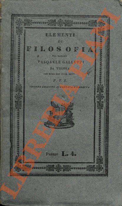 Elementi di filosofia - copertina