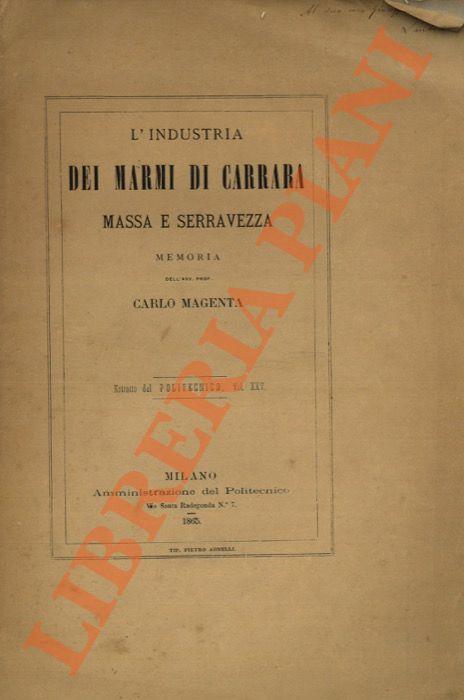L' industria dei marmi di Carrara, Massa e Serravezza - copertina