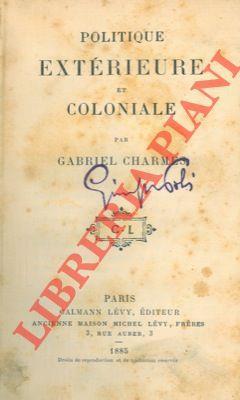 Politique extérieure et coloniale - copertina