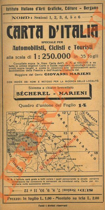 Firenze. Nuova carta stradale speciale per automobilisti, ciclisti, turisti. Foglio n. 14 - copertina