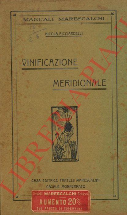 Vinificazione meridionale - Nicola Ricciardelli - copertina