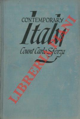 Contemporary Italy. Its intellectual and moral origins - Carlo Sforza - copertina