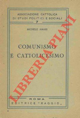 Comunismo e cattolicesimo - Michele Amari - copertina