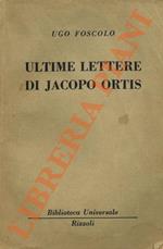 Le ultime lettere di Jacopo Ortis