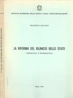 La riforma del bilancio dello stato- sistematica e problematica