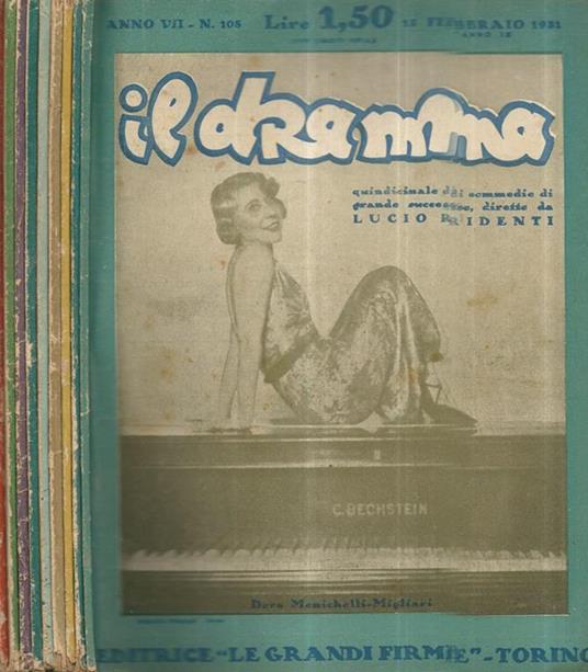 Il Dramma 1931 n. 105-110-111-113-117-118-122-127-128 - copertina