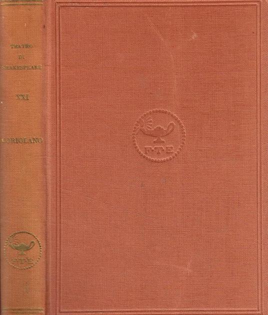 Coriolano. Tragedia in cinque atti - William Shakespeare - copertina