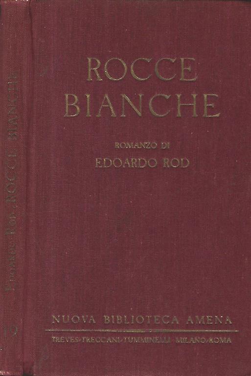 Rocce bianche - Edouard Rod - copertina