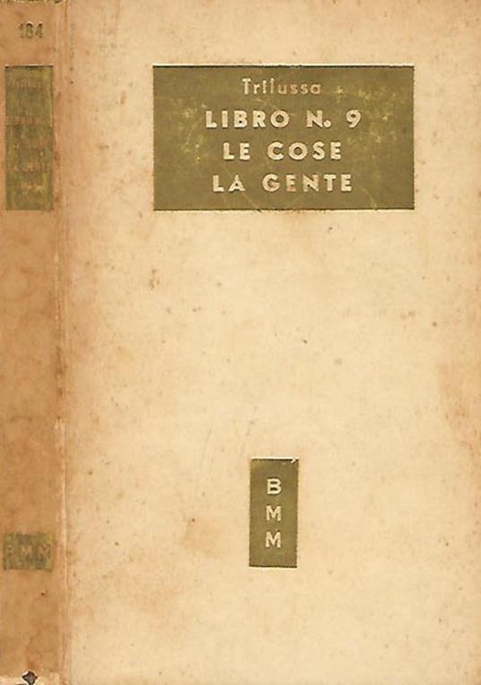 Libro n. 9. Le cose, la gente - Trilussa - copertina