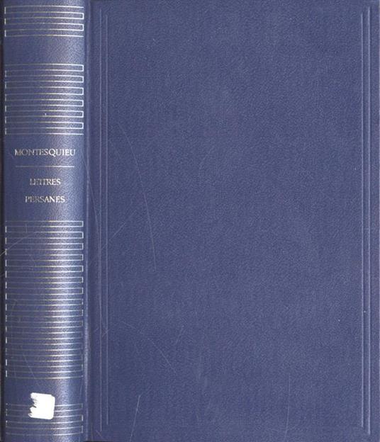 Lettres persanes - Charles L. de Montesquieu - copertina