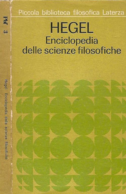 Enciclopedia delle scienze filosofiche - Friedrich Hegel - copertina
