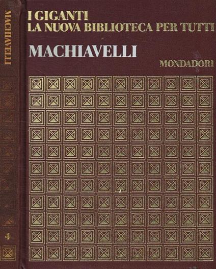 Niccolò Machiavelli - copertina