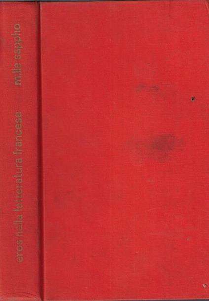 Eros nella letteratura francese vol II. Il XVIII secolo - copertina