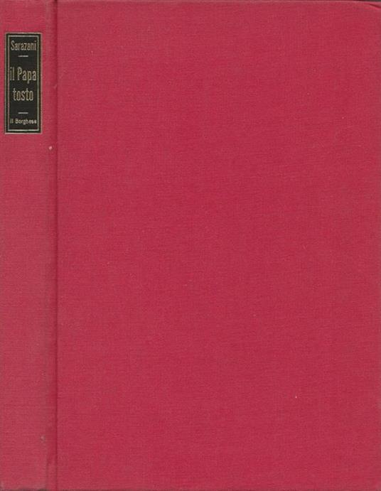 Il Papa tosto - Fabrizio Sarazani - copertina
